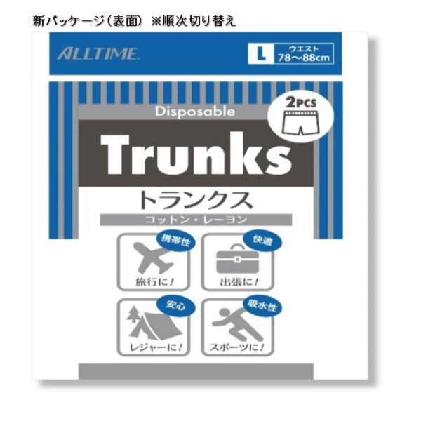 2z10007213．4．5　　　　　　　　　　　　不織布インナー/トランクス （２枚入）
