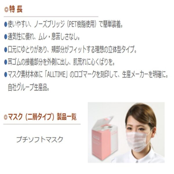 2z10007893　プチソフトマスク（１箱１００枚/１CS３０００枚） - 画像 (3)